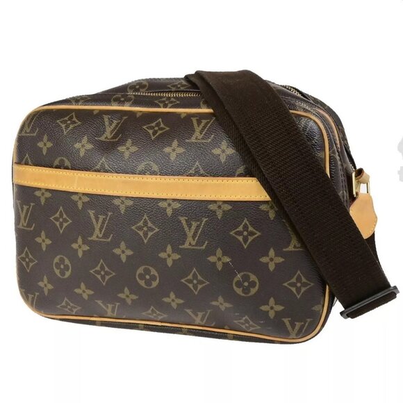 LOUIS VUITTON Reporter PM Crossbody Shoulder Bag Monogram Leather M45254 73FB274 - Picture 1 of 16